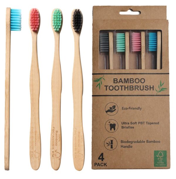 Bamboo Wooden biodegradable Tooth Brush - Image 2