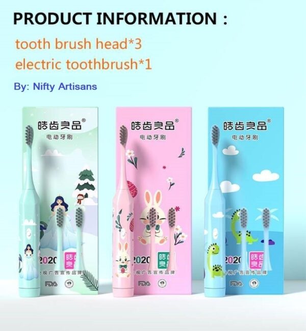 Electric Toothbrush Cartoon Printed - Image 3