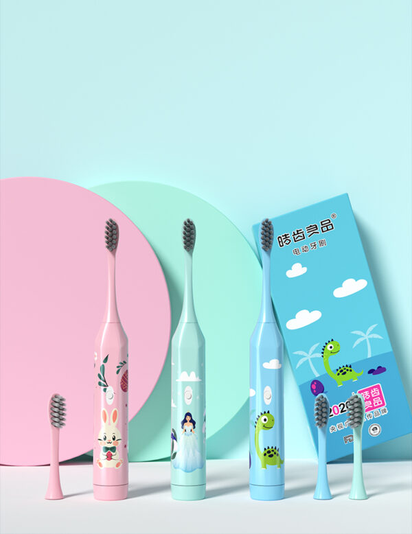 Electric Toothbrush Cartoon Printed