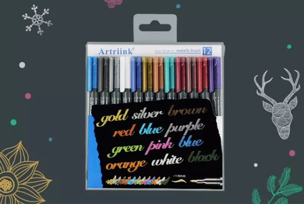 12 metallic Painting Markers