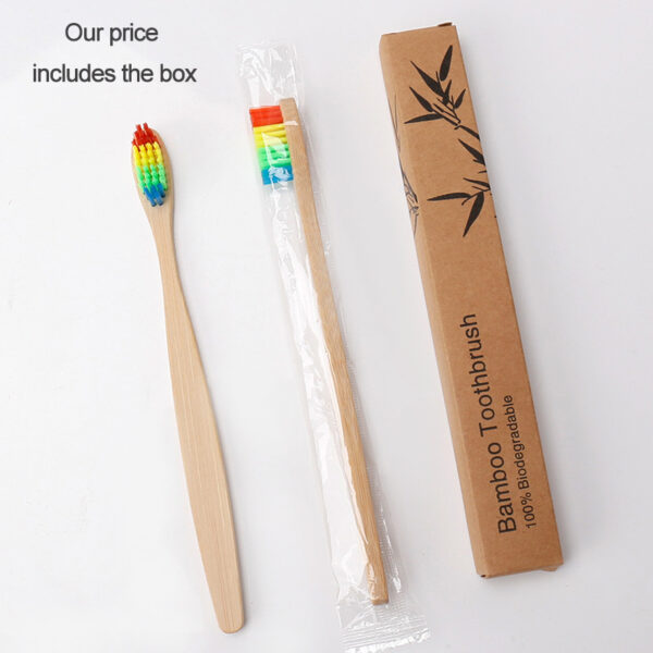 Eco-Friendly Bamboo Toothbrush | 100% Biodegradable Wooden Tooth Brush – Sustainable, Natural, Safe for Teeth & Planet - Image 5