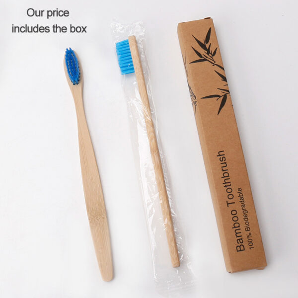 Eco-Friendly Bamboo Toothbrush | 100% Biodegradable Wooden Tooth Brush – Sustainable, Natural, Safe for Teeth & Planet - Image 8