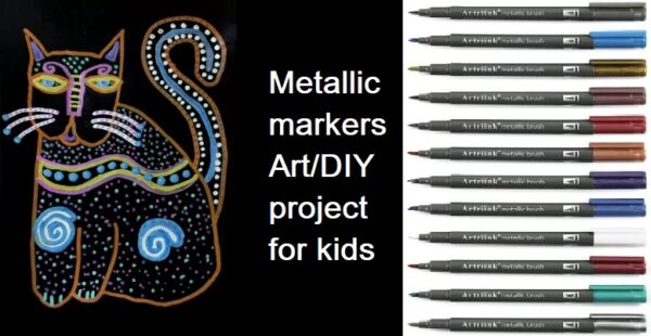 12 metallic Painting Markers - Image 7