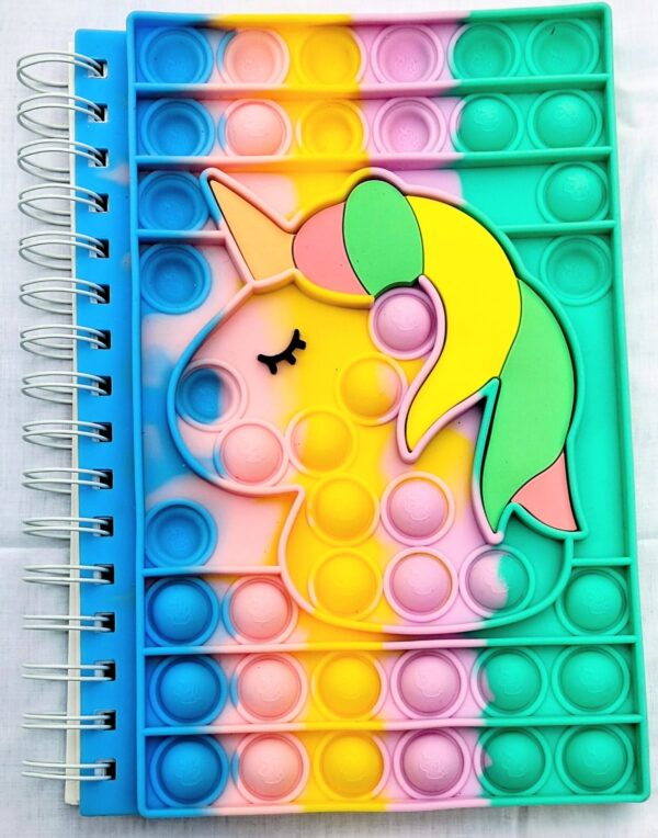Unicorn Printed Pop it popit design big size A5 fine quality supreme excellent neat paper DIY art and craft kids journaling journal - Image 9