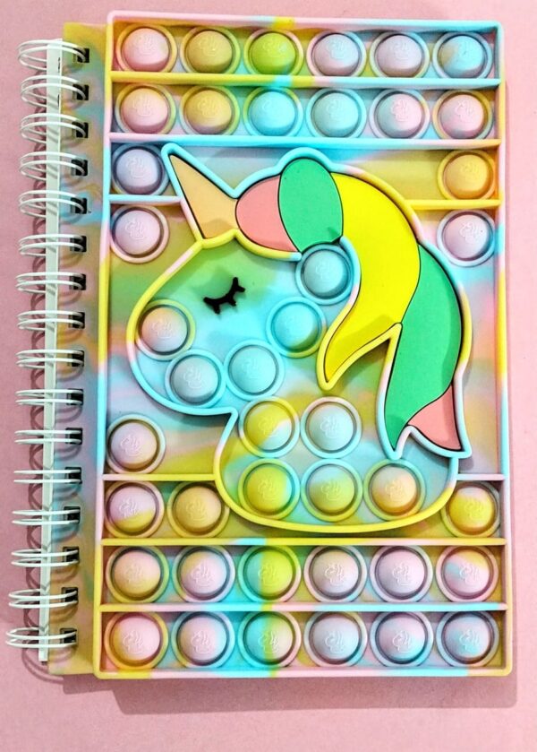 Unicorn Printed Pop it popit design big size A5 fine quality supreme excellent neat paper DIY art and craft kids journaling journal - Image 5