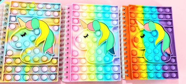 Unicorn Printed Pop it popit design big size A5 fine quality supreme excellent neat paper DIY art and craft kids journaling journal - Image 2