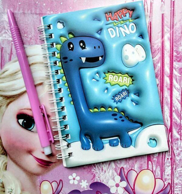 3D printed random design colorful diaries with pen small Size best for DIY art and craft personal notes Journaling journal - Image 6