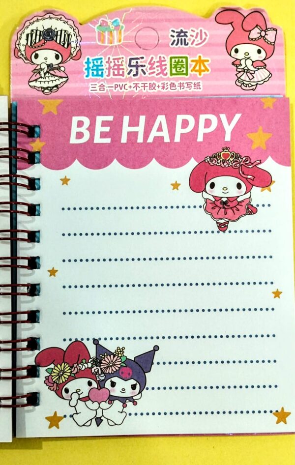 Beautiful water filled diary with sparkly star small pocket size best to fit in bag, planning, stickers, 3D stickers, DIY, art and craft, journaling, journal - Image 8