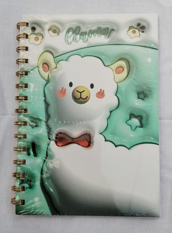 Big size 3D printed Diary best for writing notes, DIY art & craft journaling journal quality paper - Image 3