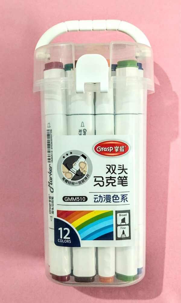 60% off Limited time offer! Hot Sale Non-toxic Art Markers Double Sided Real Brush Lettering Paint Watercolor Marker with fine Pen DIY craft tip painting kids adults - Image 2