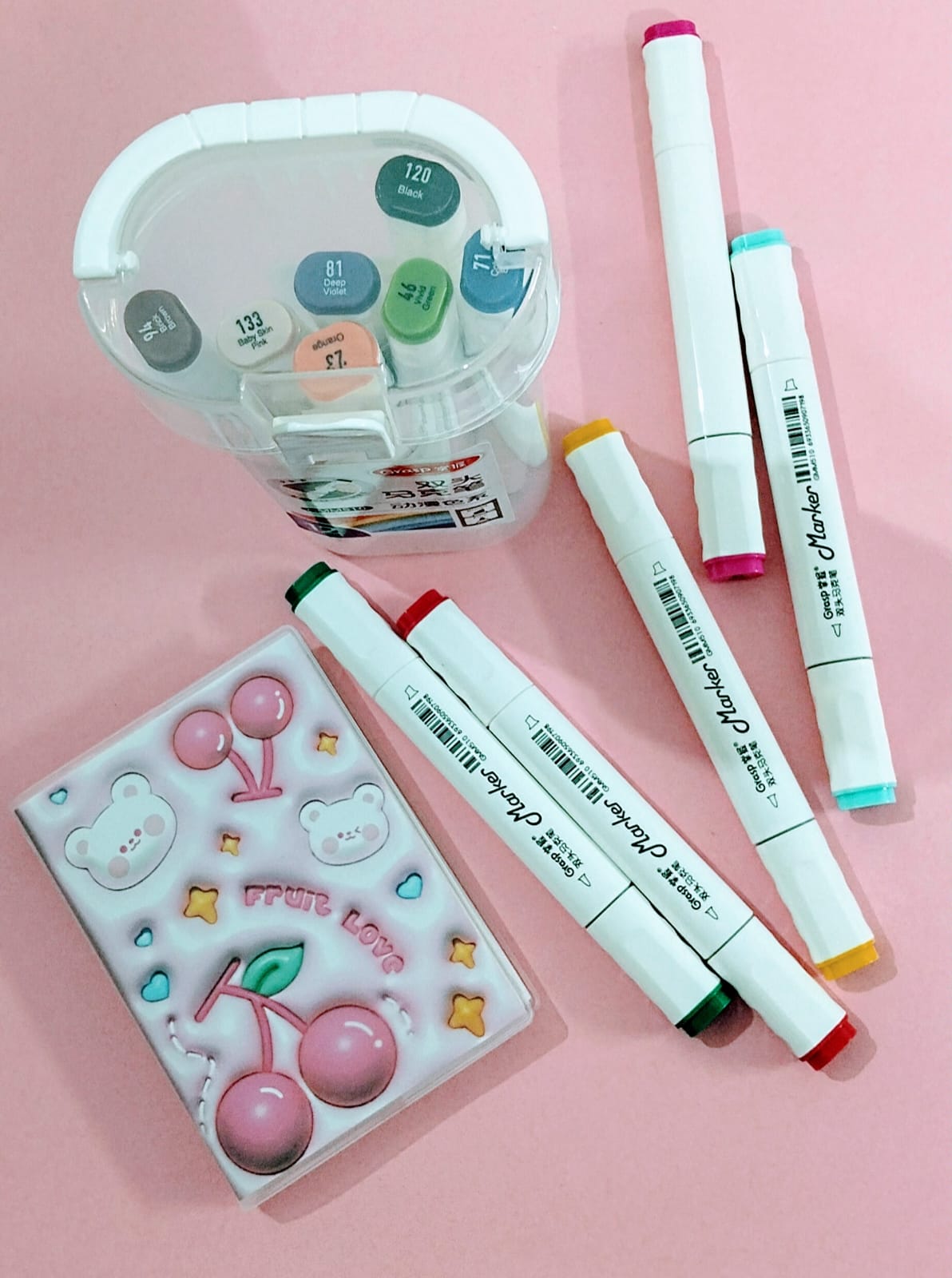 60% off Limited time offer! Hot Sale Non-toxic Art Markers Double Sided Real Brush Lettering Paint Watercolor Marker with fine Pen DIY craft tip painting kids adults