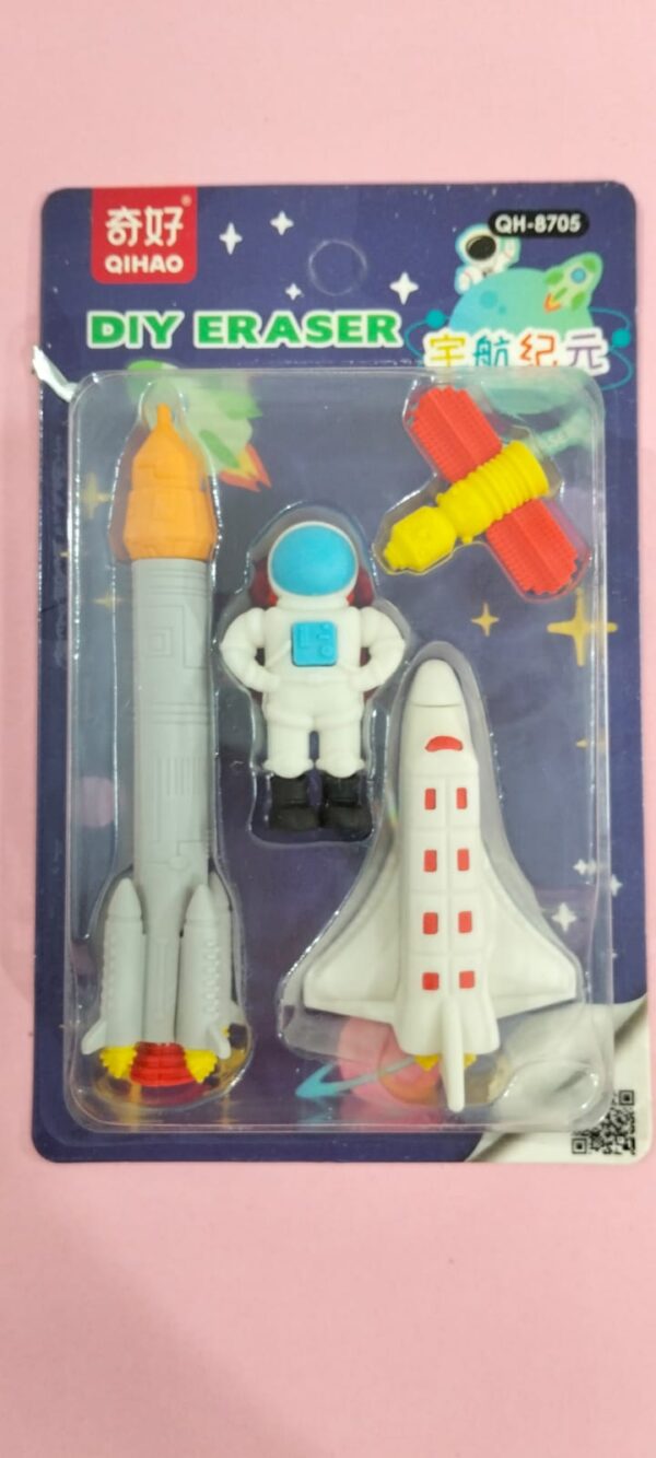erasers box cartoon character gift set for children box fireman spider man fashion miniature doll kitchen set space astronaut - Image 5
