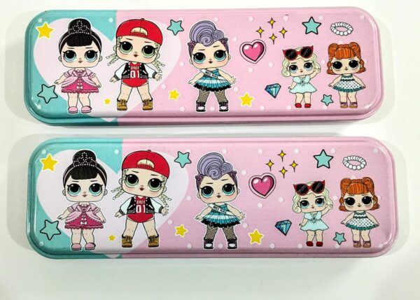Geometry pencil case Lol doll beautiful printed metal made light weight strong body - Image 3